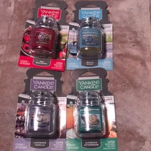 Set of 4 Yankee car jars